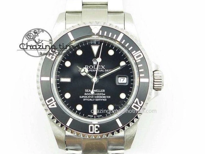Good Copy Rolex Watches ARF 116234 1:1 DateJust 904L Markers Black SS Minimalist V 904L on 36 Jubilee Bracelet Sticks SS Dial 3374 Best SA3135 Edition 0113